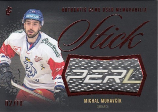 MORAVČÍK Michal LC Road to Prague Game Used Memorabilia GUM-08 Red /10