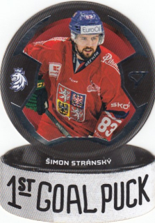 STRÁNSKÝ Šimon SportZoo Hokejové Česko 2024 1st Goal Puck GP-17