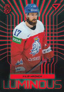 HRONEK Filip SportZoo Hokejové Česko 2024 Luminous LS-06 Red