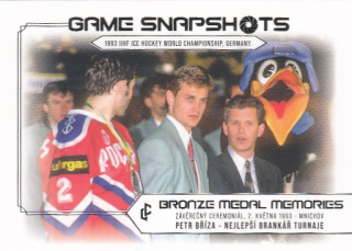 BŘÍZA Petr Legendary Cards Bronze Medal Memories 1993 Snapshots GS-04 /50