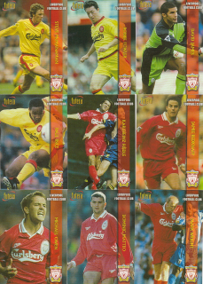 Set FC LIVERPOOL Futera 1998 Embossed Set (1-18)