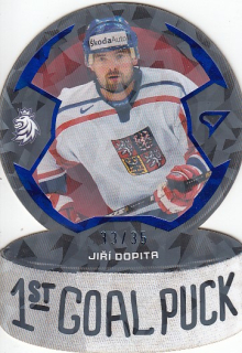 DOPITA Jiří SportZoo Hokejové Česko 2024 1st Goal Puck GP-09 Limited /35