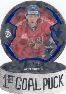 ORDOŠ Jan SportZoo Hokejové Česko 2024 1st Goal Puck GP-12 Limited /35