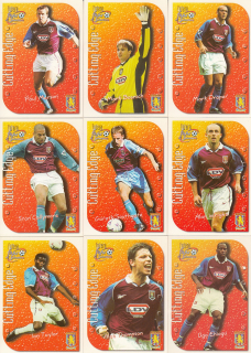 Set ASTON VILLA Futera 1999 Cutting Edge Embossed