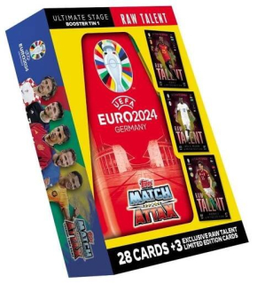 Malá plechovka Booster Tin Topps Match Attax 2024 EURO #1