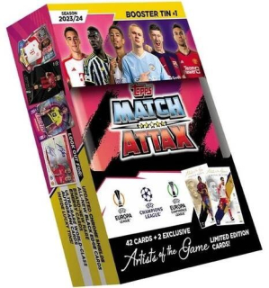 Malá plechovka Booster Tin Topps Match Attax 2023/2024 UEFA Champions League #1