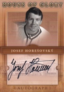 HOREŠOVSKÝ Josef WTA 1972 PRAGUE House Of Glory Autograph SAMPLE