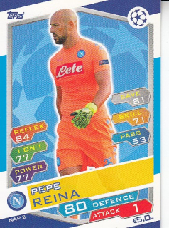 REINA Pepe Topps Match Attax 2016/2017 Champions league NAP2