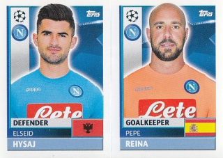 REINA Pepe HYSAJ Topps Sticker 2016/2017 Champions league NAP4 NAP5