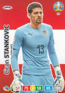 STANKOVIC Cican Panini Adrenalyn XL 2020 Euro 2020 č. 29