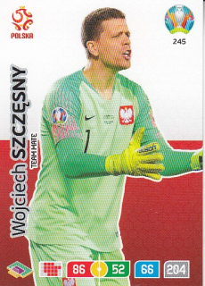 SZCZESNY Wojciech Panini Adrenalyn XL 2020 Euro 2020 č. 245