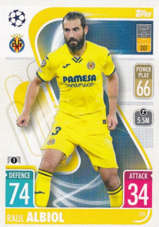 ALBIOL Raúl Topps Match Attax 2021/2022 Champions league č. 292