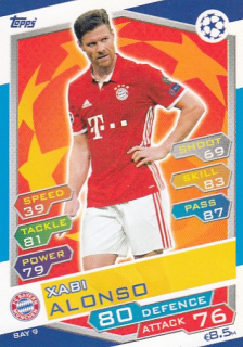 ALONSO Xabi Topps Match Attax 2016/2017 Champions league BAY9