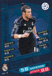 BALE Gareth Topps Match Attax 2016/2017 Champion league Winner RM13