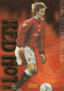 BECKHAM David Futera 1997 Red Hot RH3 Gold /7500