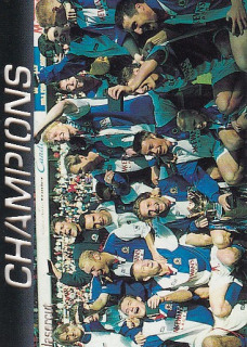 BLACKBURN Rovers Merlin Ultimate 1995/1996 Champions Lasercut č. 2