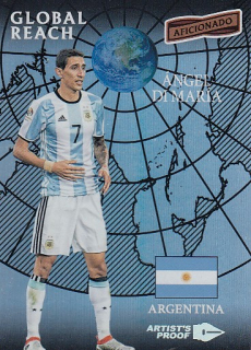 Di MARIA Ángel Panini Aficionado 2016/2017 Global Reach č. 187 Artist´s Proof