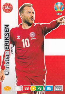 ERIKSEN Christian Panini Adrenalyn XL 2020 Euro 2020 č. 108