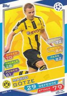 GÖTZE Mario Topps Match Attax 2016/2017 Champions league DOR14