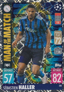 HALLER Sébastien Topps Match Attax 2021/2022 Champions league č. 388