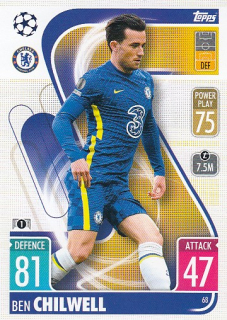 CHILWELL Ben Topps Match Attax 2021/2022 Champions league č. 68