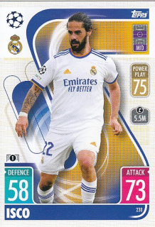 ISCO Topps Match Attax 2021/2022 Champions league č. 238