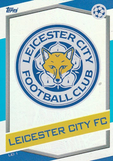 LEICESTER City Topps Match Attax 2016/2017 Champions league Team Boost LEI1