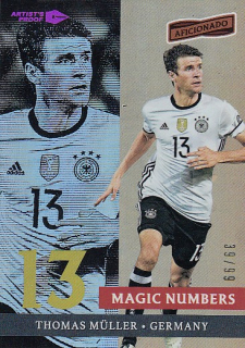 MÜLLER Thomas Panini Aficionado 2016/2017 Magic Numbers MN-13 Artist´s Proof /99