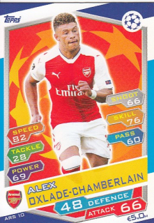 OXLADE-CHAMBERLAIN Alex Topps Match Attax 2016/2017 Champions League ARS10