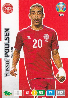 POULSEN Yussuf Panini Adrenalyn XL 2020 EURO 2020 č. 110