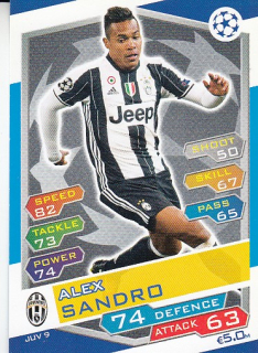 SANDRO Alex Topps Match Attax 2016/2017 Champions League JUV9