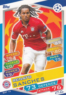 SANCHES Renato Topps Match Attax 2016/2017 Champions League BAY13