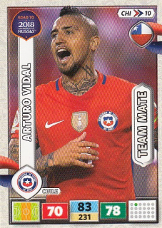 VIDAL Arturo Panini Adrenalyn XL 2018 World Cup 2018 CHI10