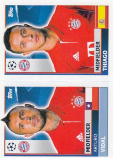 VIDAL Arturo Topps Sticker 2016/2017 Champions League BMU12 BMU13