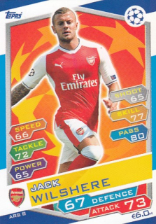 WILSHERE Jack Topps Match Attax 2016/2017 Champions League ARS8