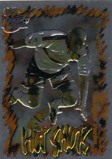 YORKE Dwight Futera 1999 č. 49 Hot Shots Embossed Foil