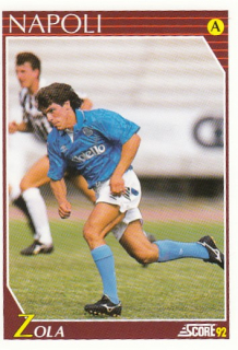 ZOLA Gianfranco Score 1991/1992 č. 190