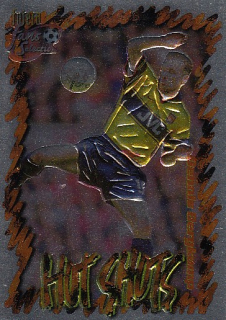 BERGKAMP Dennis Futera 1999 Hot Shots Embossed Foil HS1