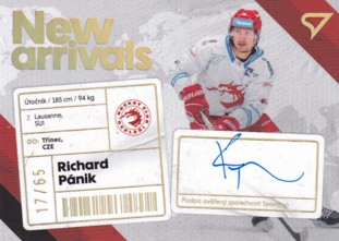 PÁNIK Richard SPORTZOO 2023/2024 New Arrival Autograph NAS-RP /65