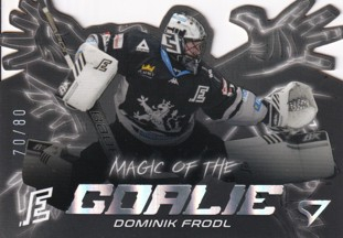 FRODL Dominik SPORTZOO 2023/2024 Magic of the Goalie MG-12 Die Cut /80