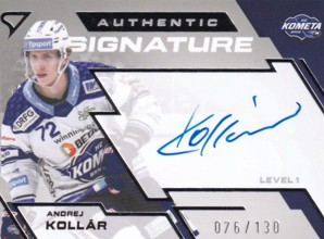 KOLLÁR Andrej SPORTZOO 2023/2024 Authentic Signature SL1-AK /130