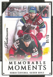 ČERVENKA Roman GUHLE Kaiden LC Memorable Moments MO-41 Platinum Die-Cut /15