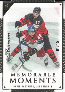 PASTRŇÁK David MCBAIN Jack LC Memorable Moments MO-40 Platinum Die-Cut /15