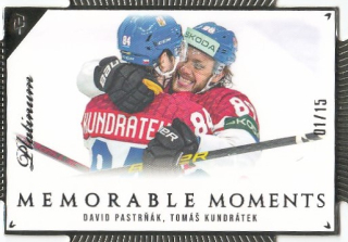 PASTRŇÁK David KUNDRÁTEK Tomáš LC Memorable Moments MO-79 Platinum Die-Cut /15