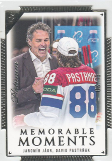 JÁGR Jaromír PASTRŇÁK David LC Memorable Moments MO-85 Platinum Die-Cut /15