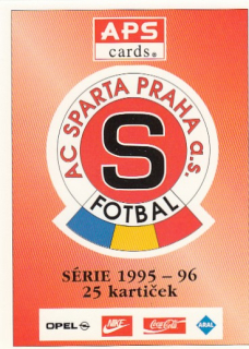 AC SPARTA Praha APS 1995/1996 Logo Týmové info