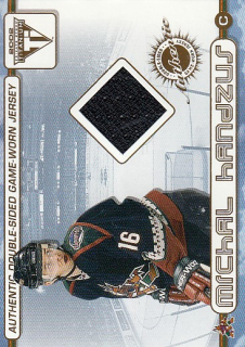 HANDZUŠ Michal BEREZIN Sergei PS Titanium 2001/2002 Double-Sided Game-Worn Jersey č. 72