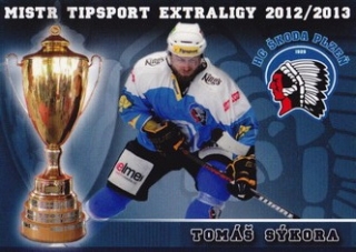 SÝKORA Tomáš OFS 2012/2013 Mistr Tipsport Extraligy č. 22