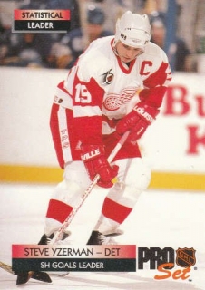 YZERMAN Steve Pro Set 1992/1993 č. 247 Statistical Leader