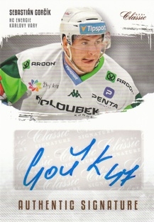 GORČÍK Sebastián OFS Classic 2019/2020 Authentic Signature AS-SGO /29